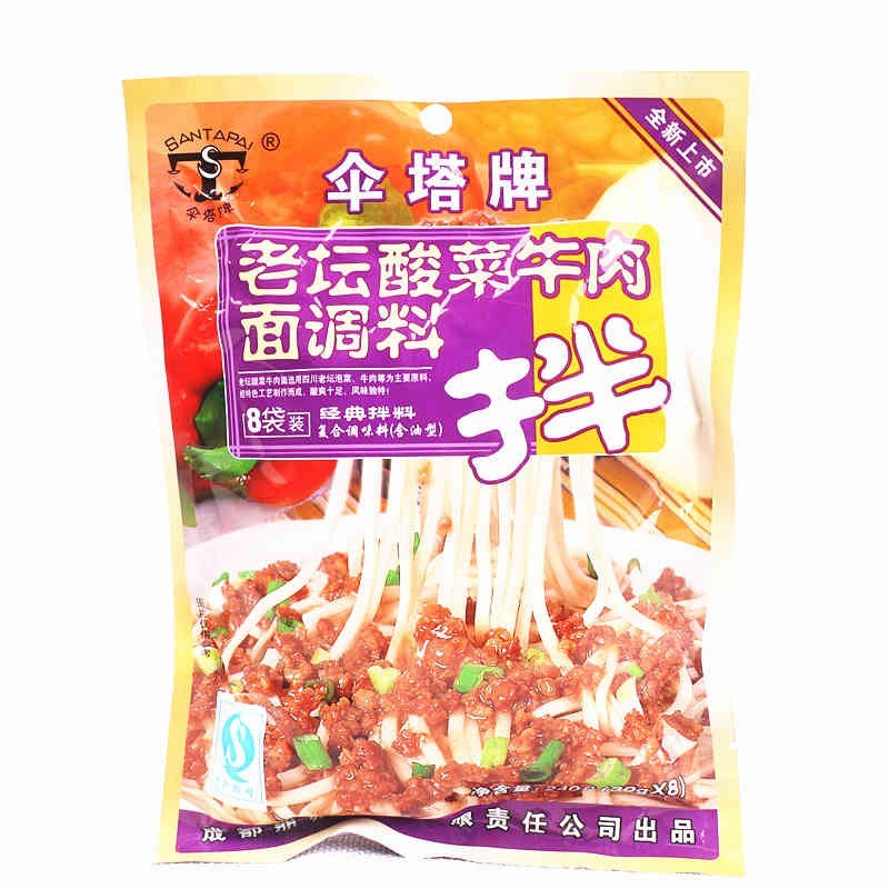 伞塔老坛酸菜牛肉面调料240g